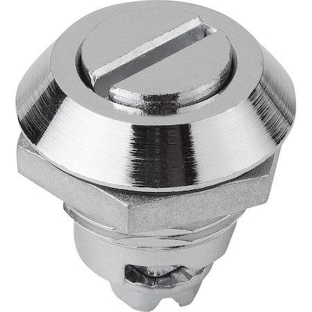 Kipp Quarter-Turn Lock, H=18, 5, D=30, Zinc K0522.20181